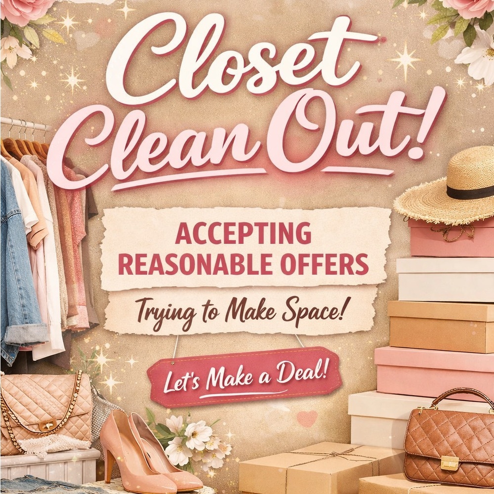 Closet Clean Out – Accepting Offers